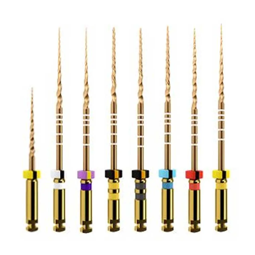 thumbnail image 2 of Dentsply ProTaper Gold Rotary Files – 31mm, 6 Files/Pack (F1,F2,F3,S1,S2,SX), Made In Switzerland 2 of 6