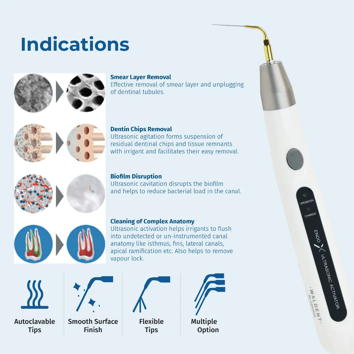 thumbnail image 2 of Glin Sonic Endo Irrigator Kit – Ultrasonic Endodontic Activator + 30 Tips 2 of 3