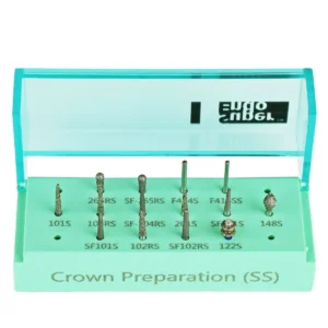 Superendo Crown Preparation Short Shank Diamond Bur Kit