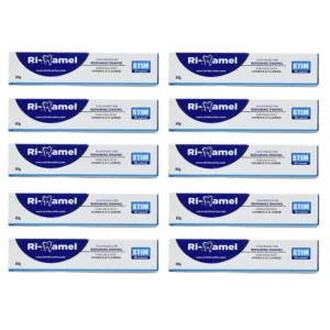 Home 12 Stim Ri-namel - Toothpaste for Repairing Enamel (Pack of 10)